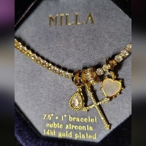 Milla 14k Gold-Plated Charm Bracelet